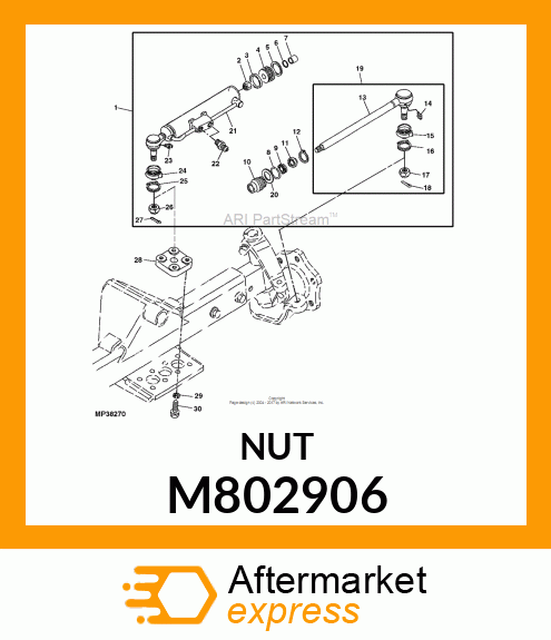 LOCK NUT, LOCK NUT 14 M802906