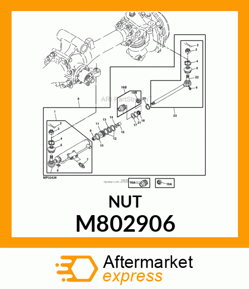 LOCK NUT, LOCK NUT 14 M802906