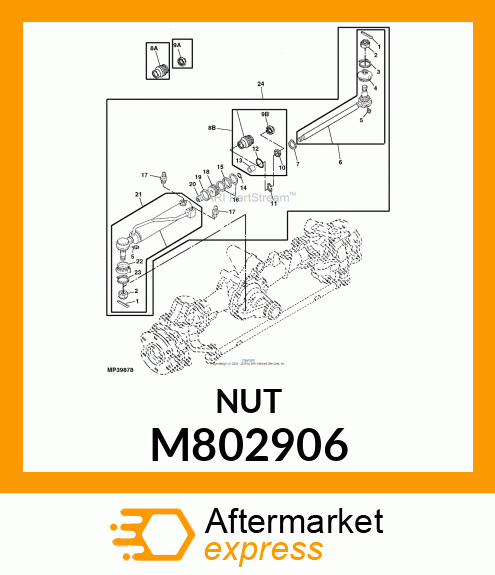 LOCK NUT, LOCK NUT 14 M802906