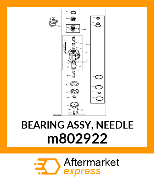 BEARING ASSY, NEEDLE m802922