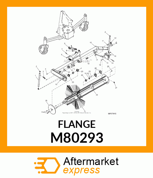 PRESSED FLANGED HOUSING, RETAINER, M80293