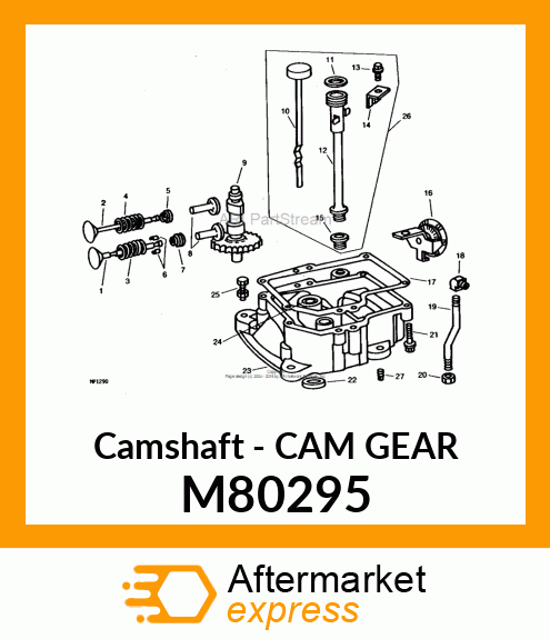 Camshaft - CAM GEAR M80295