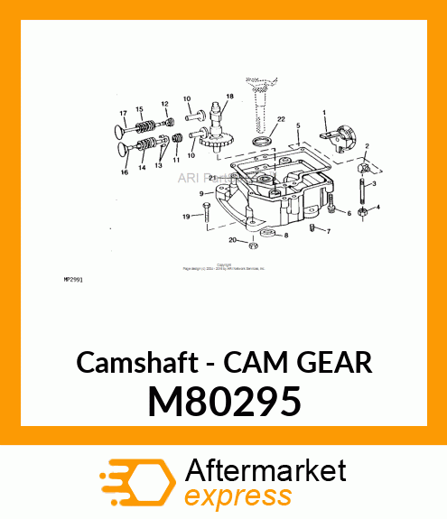 Camshaft - CAM GEAR M80295