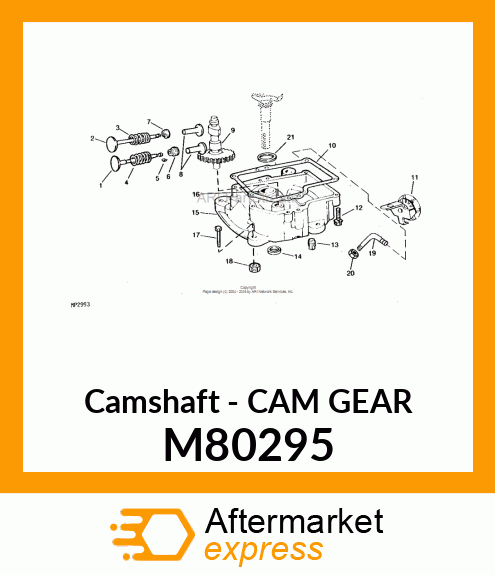 Camshaft - CAM GEAR M80295