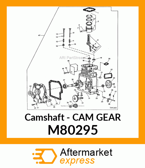 Camshaft - CAM GEAR M80295