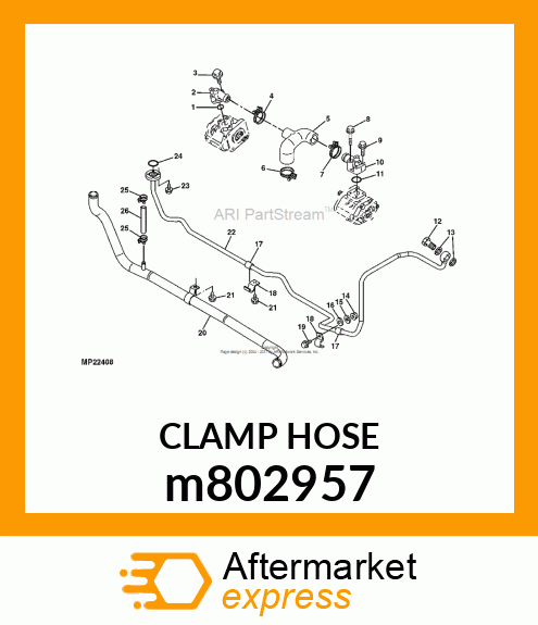 CLAMP HOSE m802957