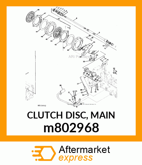 CLUTCH DISC, MAIN m802968