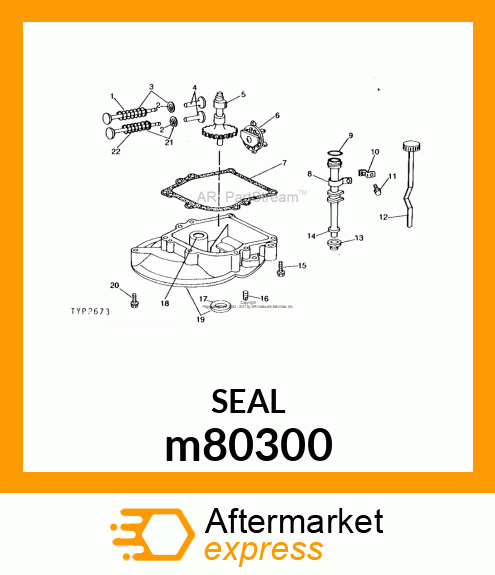 SEAL, SEAL, OIL FILL m80300