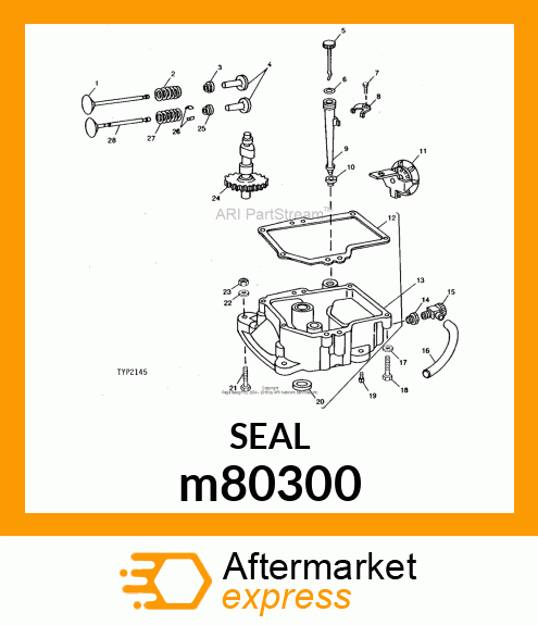 SEAL, SEAL, OIL FILL m80300