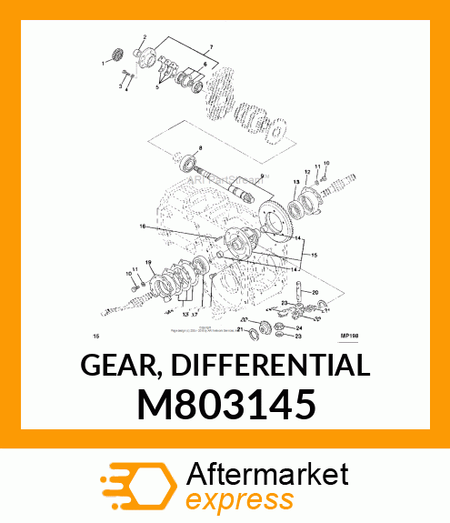 GEAR, DIFFERENTIAL M803145