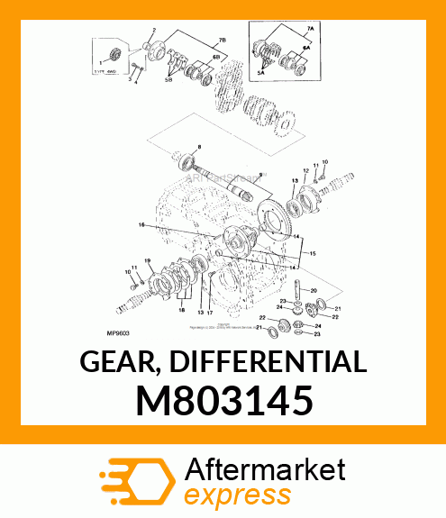 GEAR, DIFFERENTIAL M803145