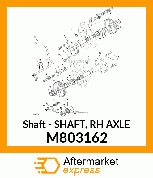 Shaft Rh Axle M803162