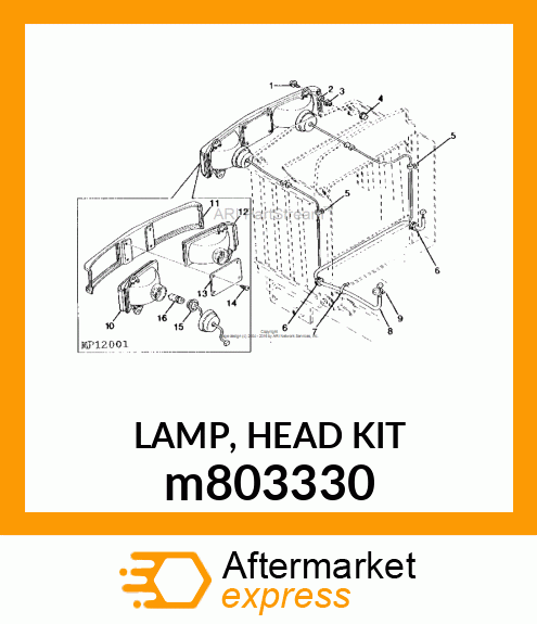 LAMP, HEAD KIT m803330
