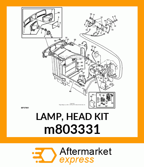 LAMP, HEAD KIT m803331