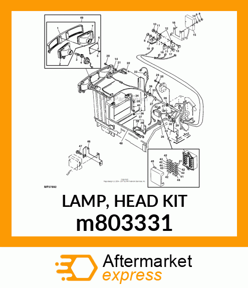 LAMP, HEAD KIT m803331