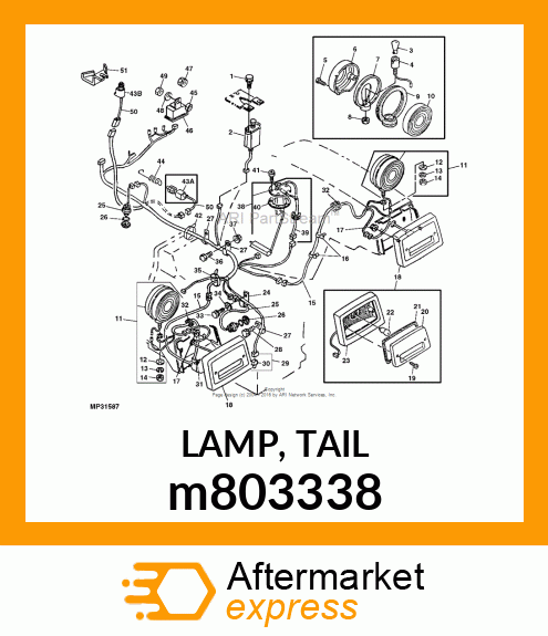 LAMP, TAIL m803338
