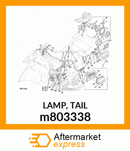 LAMP, TAIL m803338