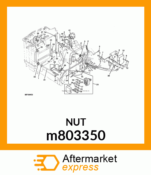 NUT, METRIC, HEX m803350