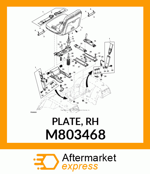 PLATE, RH M803468