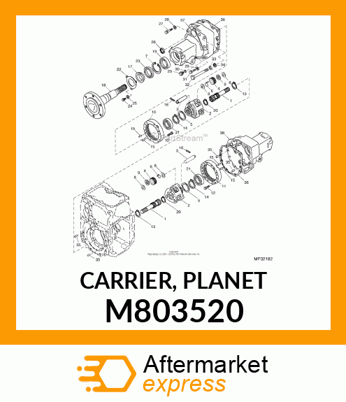 PLANET PINION CARRIER, CARRIER, PLA M803520