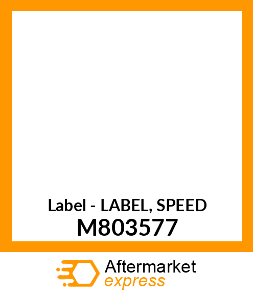 Label - LABEL, SPEED M803577