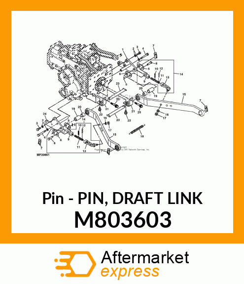 Pin - PIN, DRAFT LINK M803603