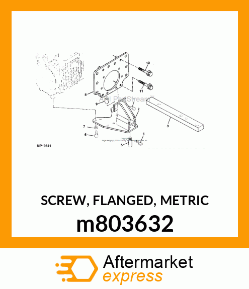 SCREW, FLANGED, METRIC m803632