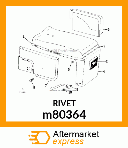 RIVET, RIVET, POP .187 X .45 MM m80364