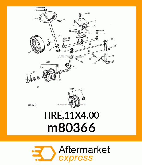 TIRE,11X4.00 m80366