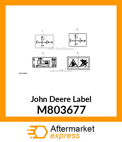 LABEL, LABEL, SCV LEVER # M803677