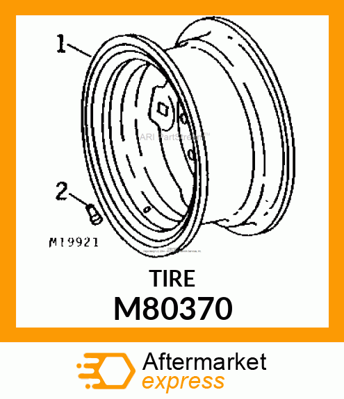 Tire - TIRE, 23 X 8.50-12 M80370