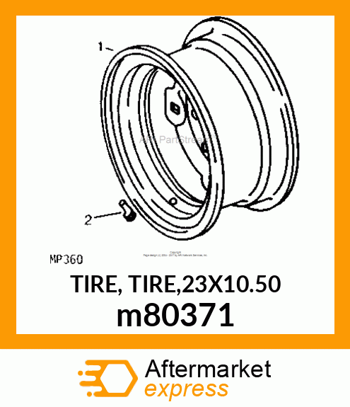 TIRE, TIRE,23X10.50 m80371