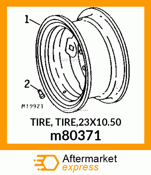 TIRE, TIRE,23X10.50 m80371