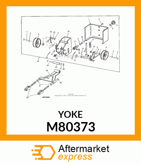 YOKE, PLATED M80373