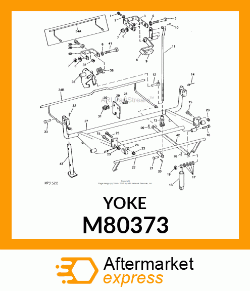 YOKE, PLATED M80373