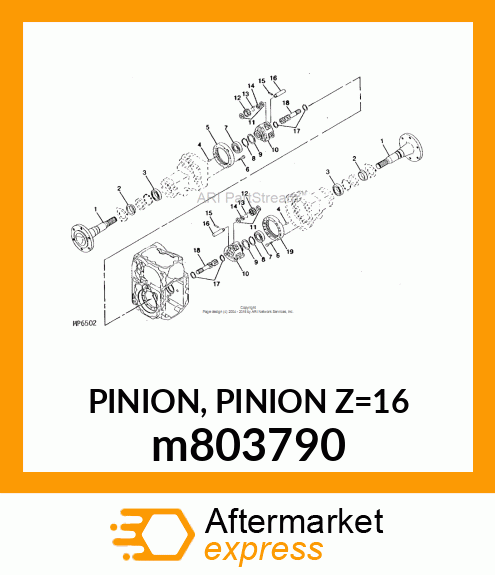 PINION, PINION Z=16 m803790