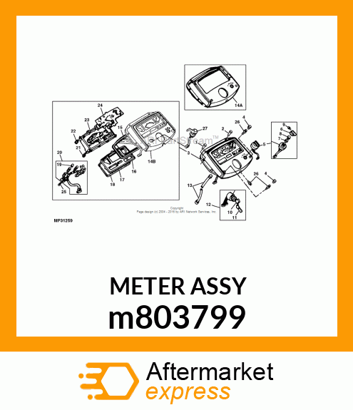 METER ASSY m803799