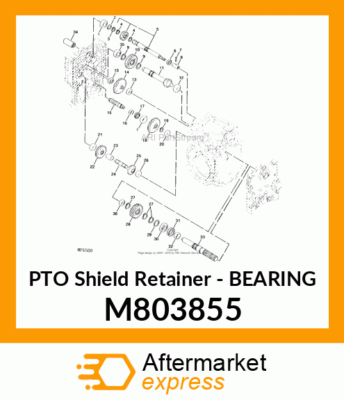 PTO Shield Retainer M803855