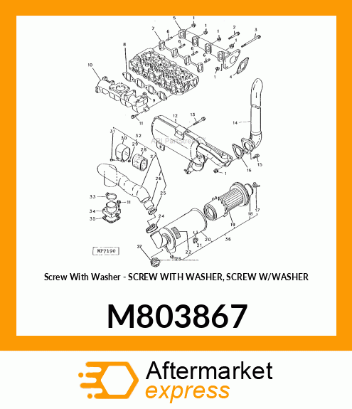 Screw With Washer M803867