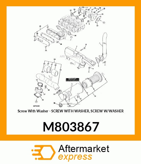 Screw With Washer M803867