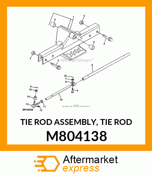 TIE ROD ASSEMBLY, TIE ROD M804138