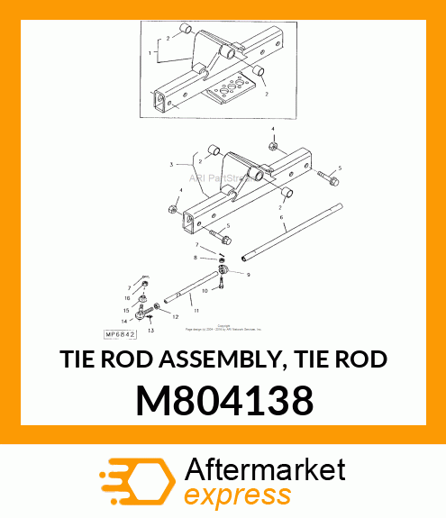 TIE ROD ASSEMBLY, TIE ROD M804138