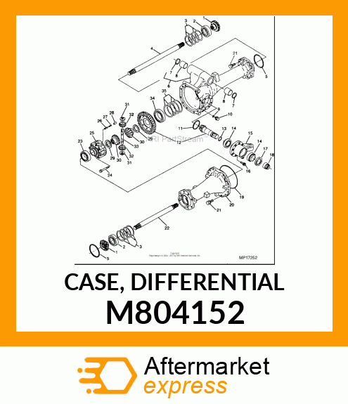 CASE, DIFFERENTIAL M804152