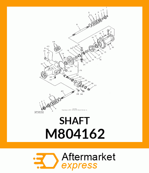 Universal Driveshaft - DRIVE SHAFT R.H. M804162