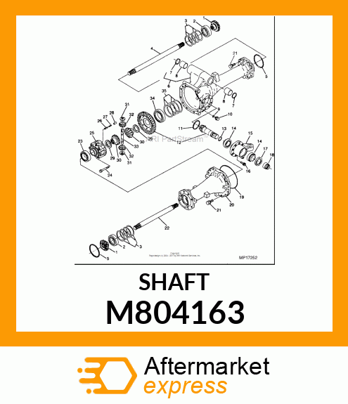 DRIVE SHAFT L.H. M804163