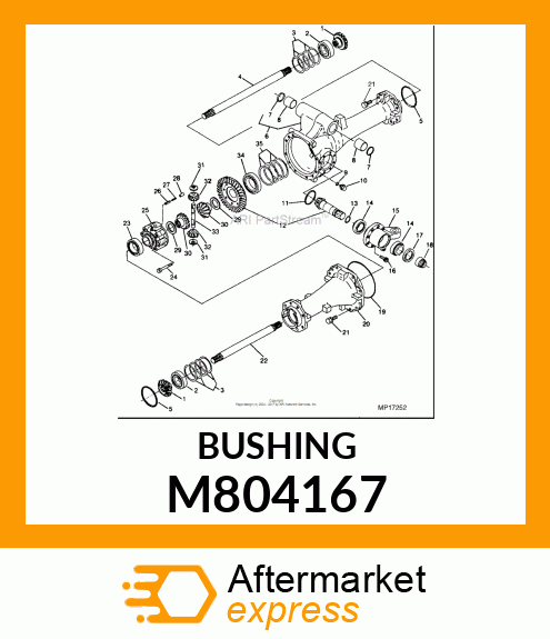 BUSHING, CENTER PIN 35 X 41 X 40 M804167