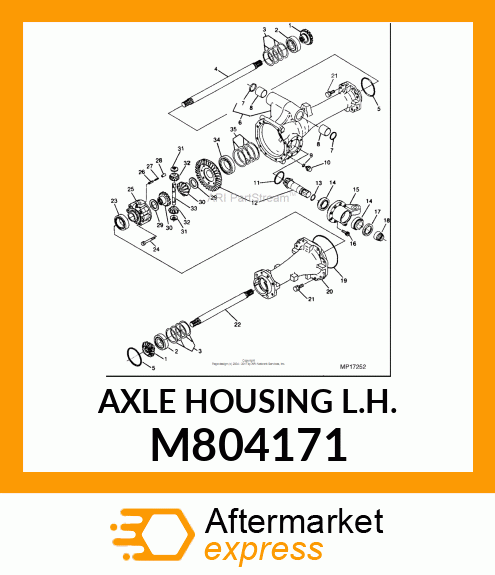 AXLE HOUSING L.H. M804171