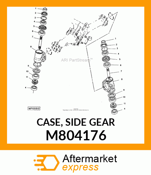 CASE, SIDE GEAR M804176