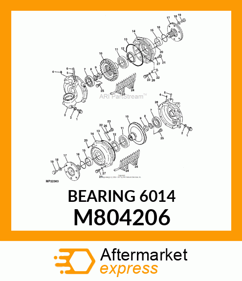 BEARING 6014 M804206