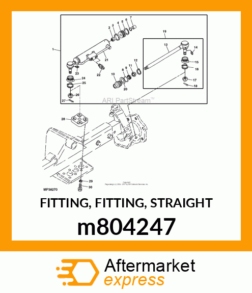 FITTING, FITTING, STRAIGHT m804247
